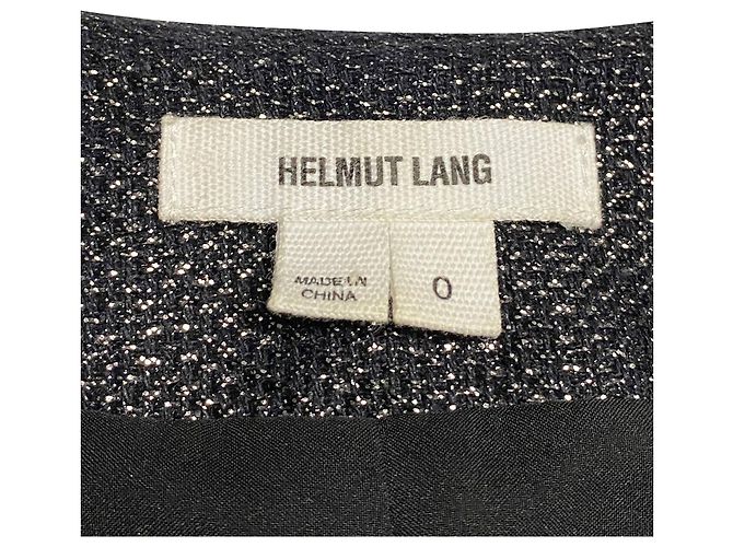 Giacca Helmut Lang Shy in cotone nero - vista 3