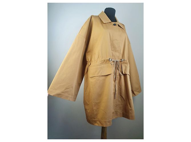 Autre Marque Chaqueta Kings of Indigo Magdalena Camel de Algodón Beige - vista 2
