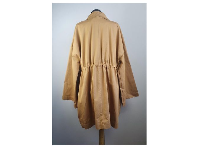 Autre Marque Chaqueta Kings of Indigo Magdalena Camel de Algodón Beige - vista 4