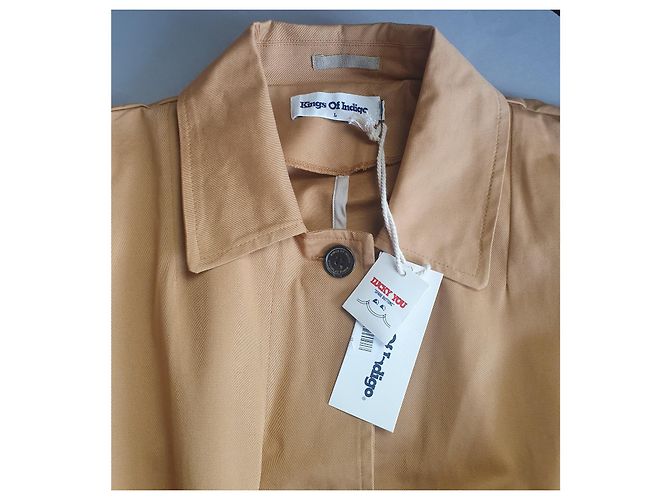 Autre Marque Chaqueta Kings of Indigo Magdalena Camel de Algodón Beige - vista 5