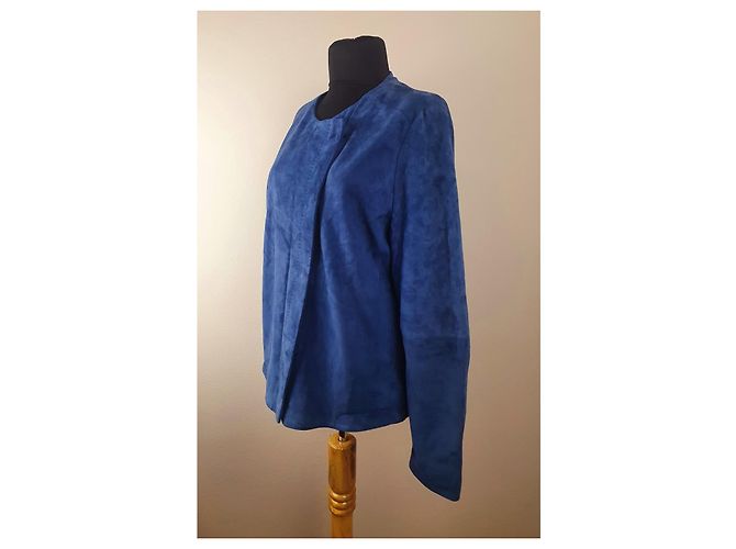 Joop! Lederjacke Blau Größe 44 - Ansicht 3