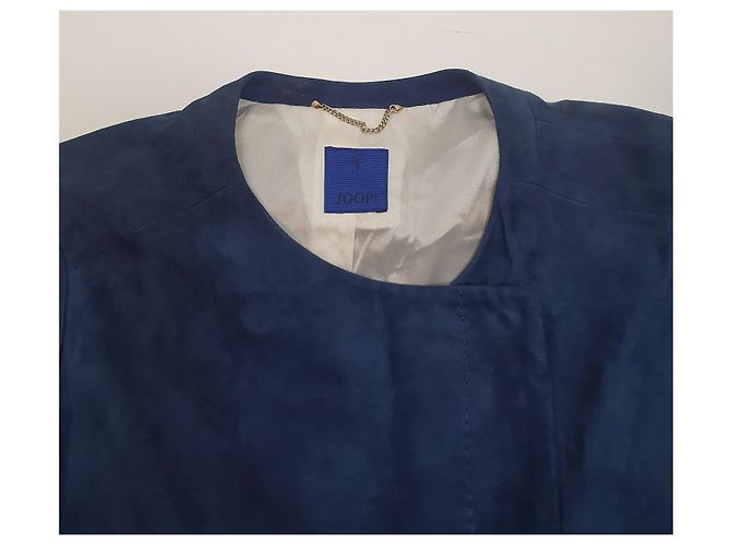 Joop! Lederjacke Blau Größe 44 - Ansicht 6