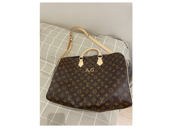 Louis Vuitton Speedy Banloliere Heritage Beige - vista 7