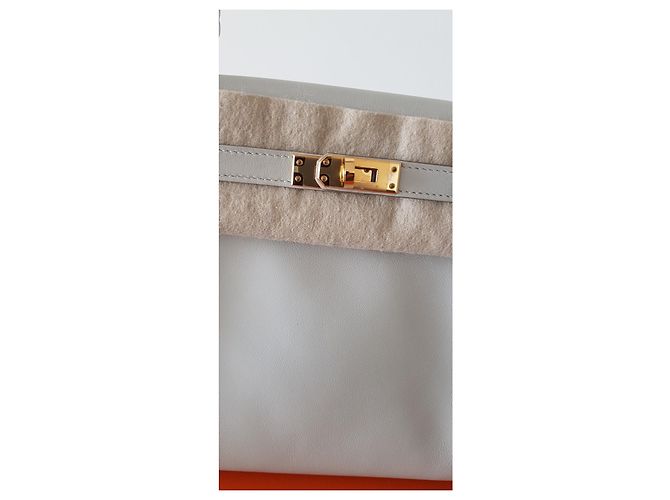 Hermès Kelly 25 Swift grigio perla - vista 5