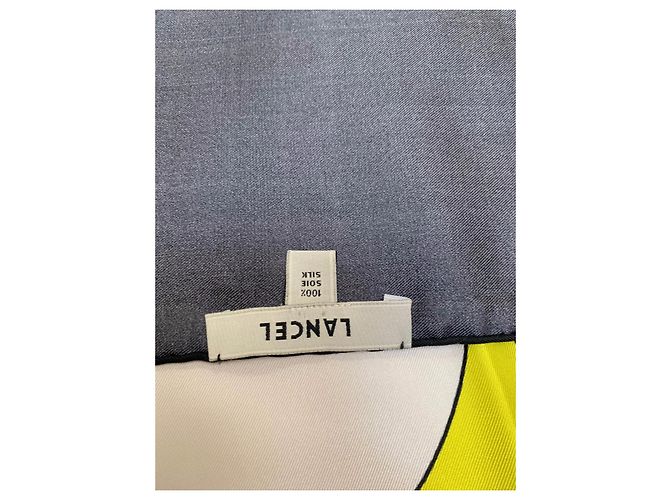 Lancel Seidenschal blau 90 cm - Ansicht 5