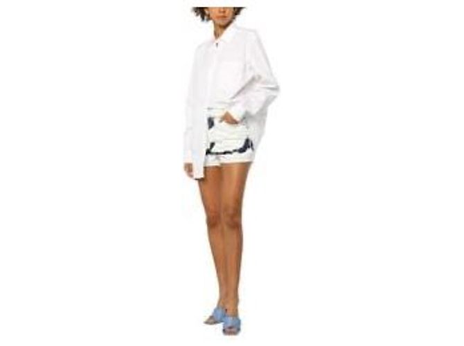 Shorts Dior Donna Denim Blu - vista 9