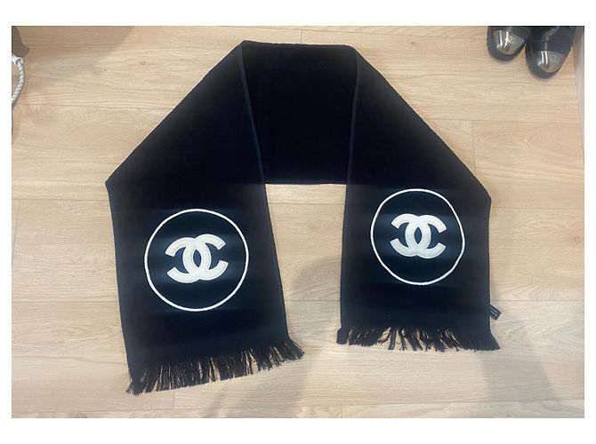Chanel Lenços Preto Branco - vista 5
