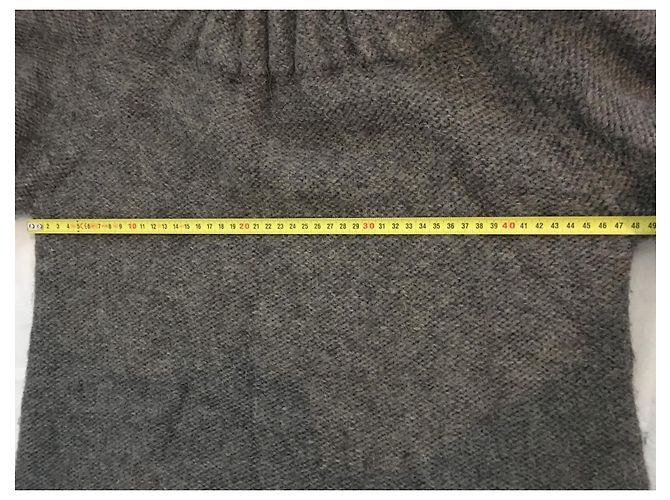 Ba&Sh 70% Wolle 30% Alpaka. Size 1. In einwandfreiem neuwertigem Zustand. Grau Anthrazitgrau - Ansicht 15