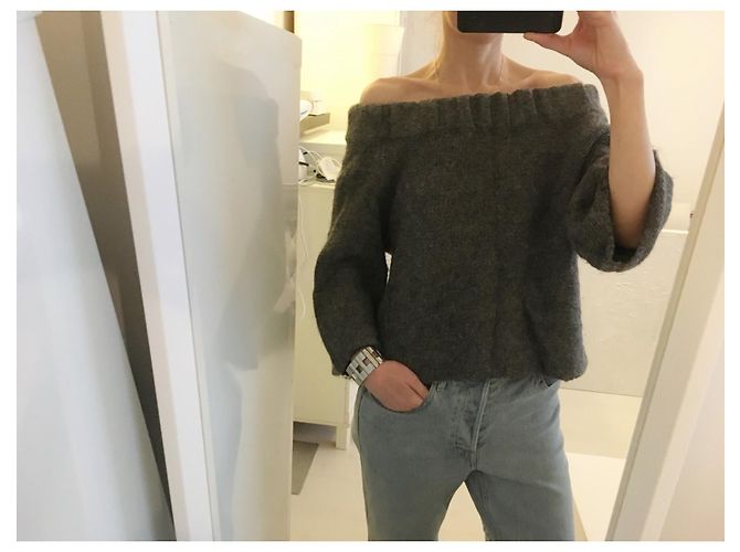 Ba&Sh 70% Wolle 30% Alpaka. Size 1. In einwandfreiem neuwertigem Zustand. Grau Anthrazitgrau - Ansicht 6