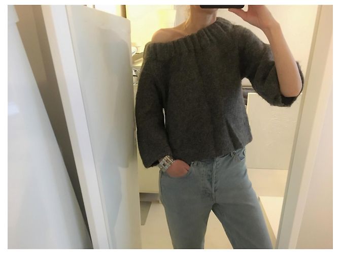Ba&Sh 70% Wolle 30% Alpaka. Size 1. In einwandfreiem neuwertigem Zustand. Grau Anthrazitgrau - Ansicht 7