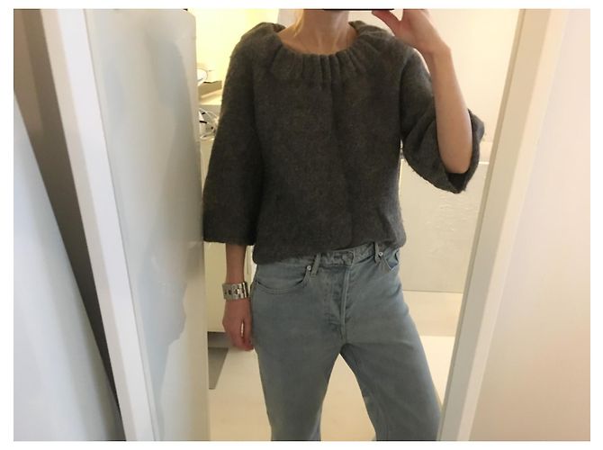 Ba&Sh 70% Wolle 30% Alpaka. Size 1. In einwandfreiem neuwertigem Zustand. Grau Anthrazitgrau - Ansicht 8
