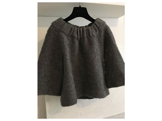 Ba&Sh 70% Wolle 30% Alpaka. Size 1. In einwandfreiem neuwertigem Zustand. Grau Anthrazitgrau - Ansicht 9