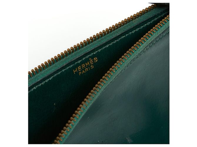 Hermès TASCA VERDE SCURO CON ANELLO - vista 4