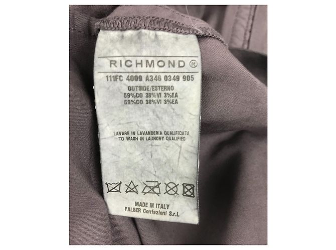 Vestido Mini Corsé John Richmond Gris Morado Algodón - vista 8