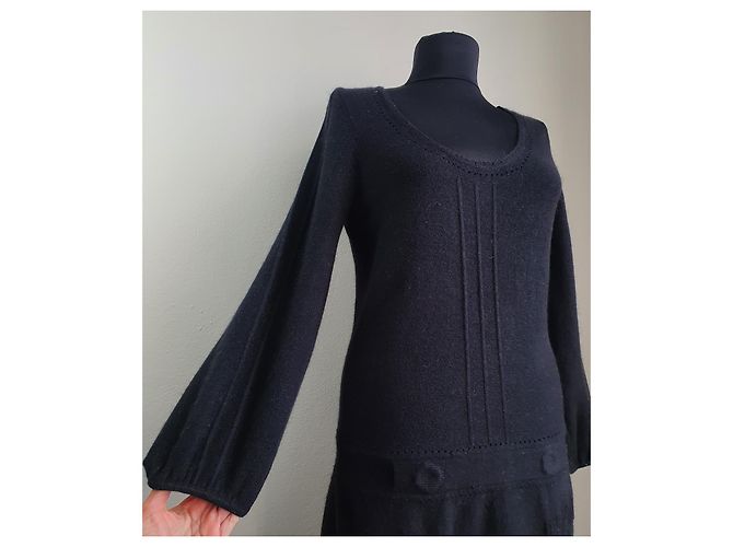 By Malene Birger Charelo Kleid Schwarz Angora-Mischung M - Ansicht 2