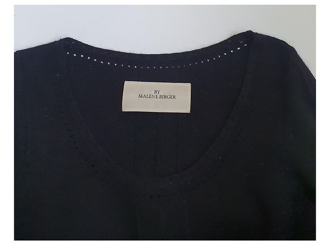 By Malene Birger Charelo Kleid Schwarz Angora-Mischung M - Ansicht 5
