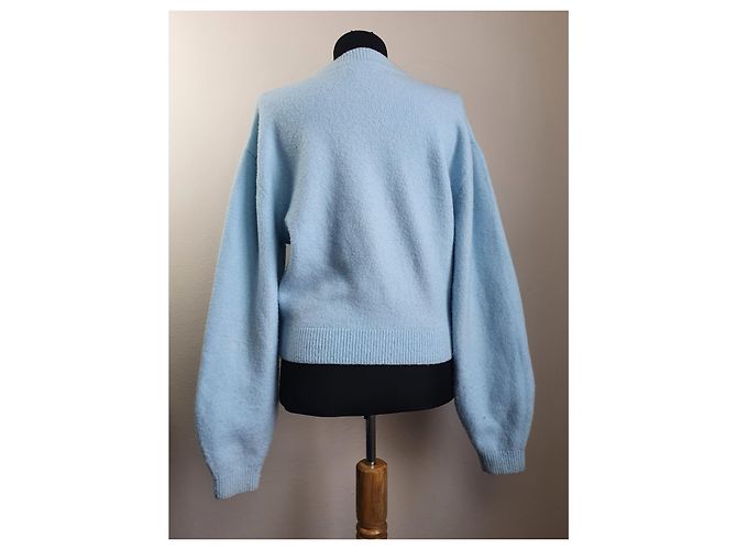& Other Stories jersey celeste de mezcla de lana Azul - vista 3