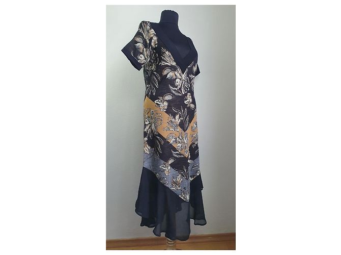 Abito Twin Set in misto lana marrone multicolore - vista 3