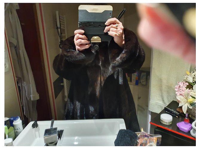 Autre Marque Chaqueta de visón marrón oscuro Kopeptzki - vista 3