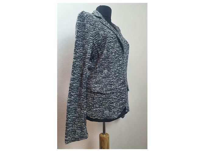 Autre Marque Ottod'Ame Blazer Grau Wolle Baumwolle Viskose M - Ansicht 3