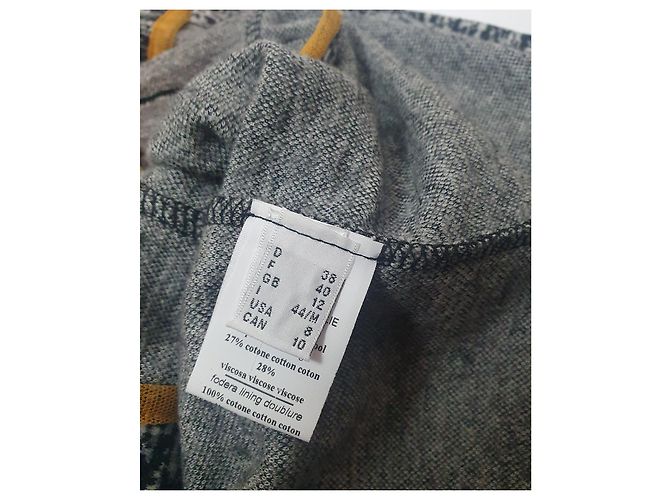 Autre Marque Ottod'Ame Blazer Grau Wolle Baumwolle Viskose M - Ansicht 6
