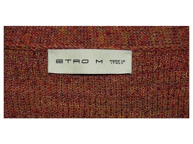 Cardigan Etro in cotone e lino multicolore - vista 2