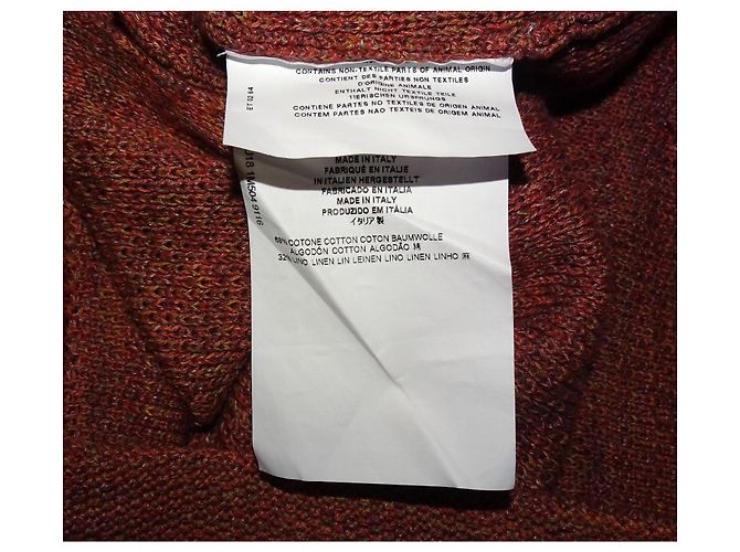 Cardigan Etro in cotone e lino multicolore - vista 3