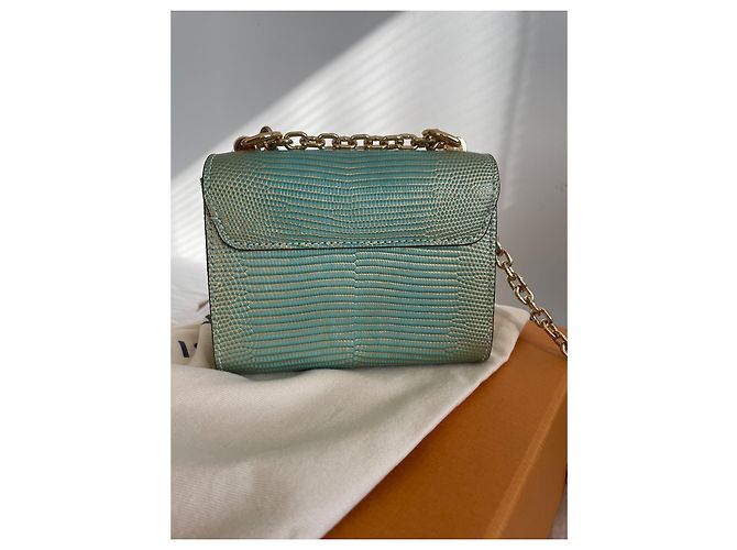 Louis Vuitton Twist Mini Eidechsenleder Türkis - Ansicht 2