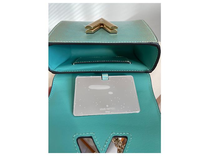 Louis Vuitton Twist Mini Eidechsenleder Türkis - Ansicht 3