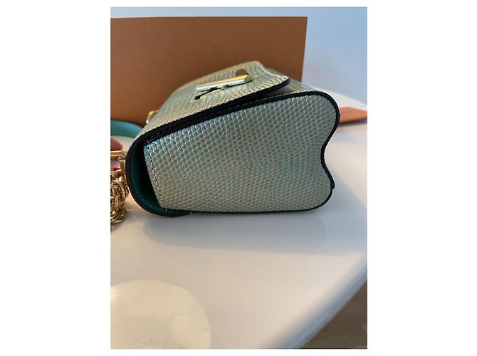 Louis Vuitton Twist Mini Eidechsenleder Türkis - Ansicht 4