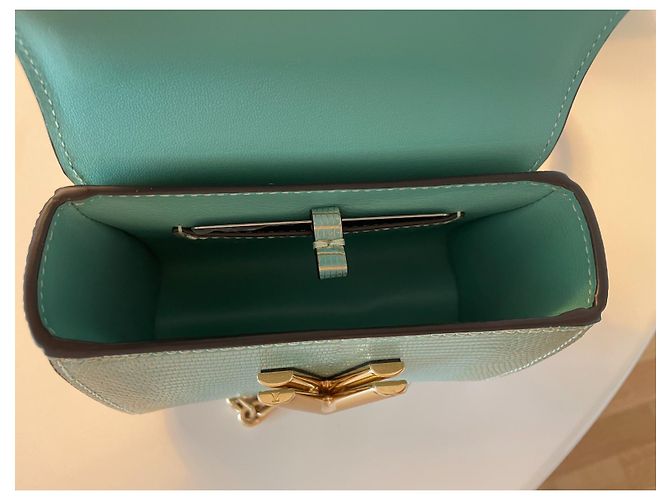 Louis Vuitton Twist Mini Eidechsenleder Türkis - Ansicht 5