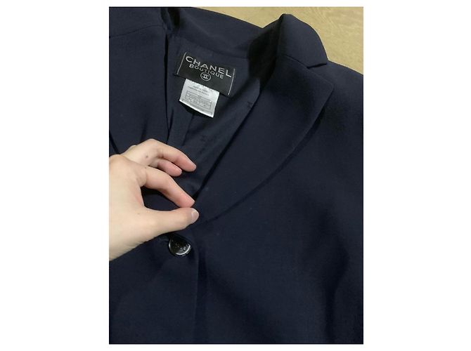 Chanel vintage 1998 Giacca Blazer Blu Navy Primavera/Estate - vista 6