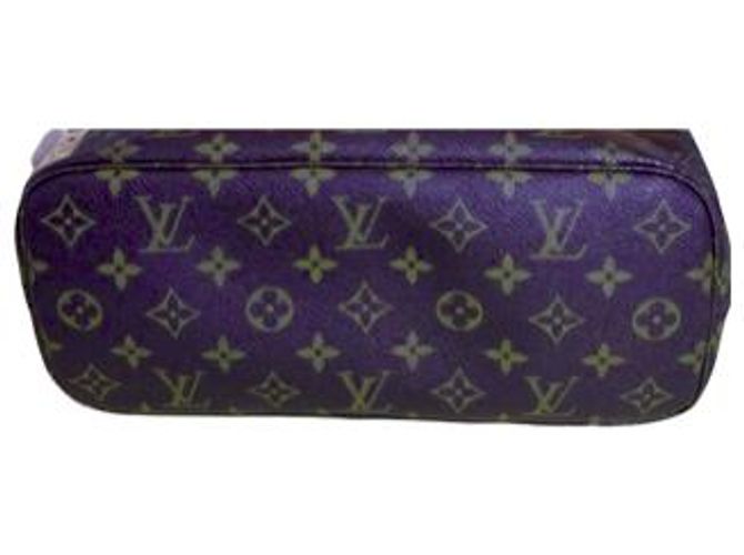 Louis Vuitton Neverfull SM Tote Rosa e Marrone Scuro in Pelle - vista 4