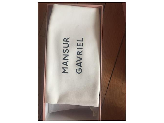 Mansur Gavriel Scarpe stringate in pelle Caramello - vista 3