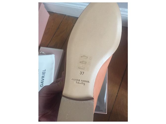 Mansur Gavriel Scarpe stringate in pelle Caramello - vista 5