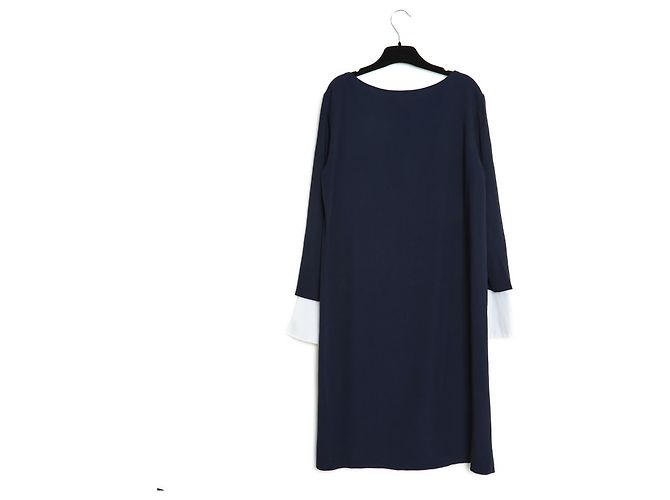 Abito The Row in jersey di viscosa blu navy M/L - vista 3