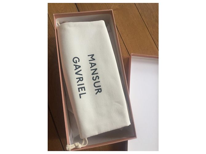 Mansur Gavriel Chaussures Lace Ups en Cuir d'Agneau Rose Taille 36 - vue 4