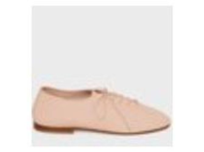 Mansur Gavriel Chaussures Lace Ups en Cuir d'Agneau Rose Taille 36 - vue 6