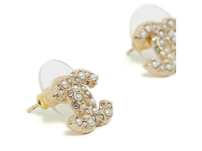 Chanel CC NIETEN MICRO PERLEN DURCHMESSER Golden - Ansicht 2