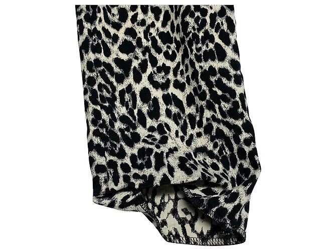 Completo pantalone leopardato The Kooples in cotone multicolore Stampa python - vista 16