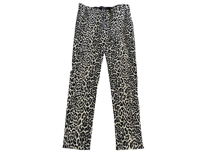 Completo pantalone leopardato The Kooples in cotone multicolore Stampa python - vista 8