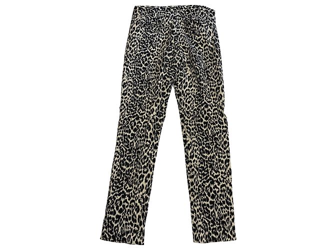 Completo pantalone leopardato The Kooples in cotone multicolore Stampa python - vista 9