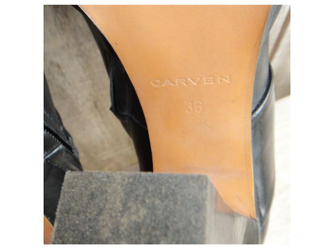 Botines Carven p 36 Negro - vista 6