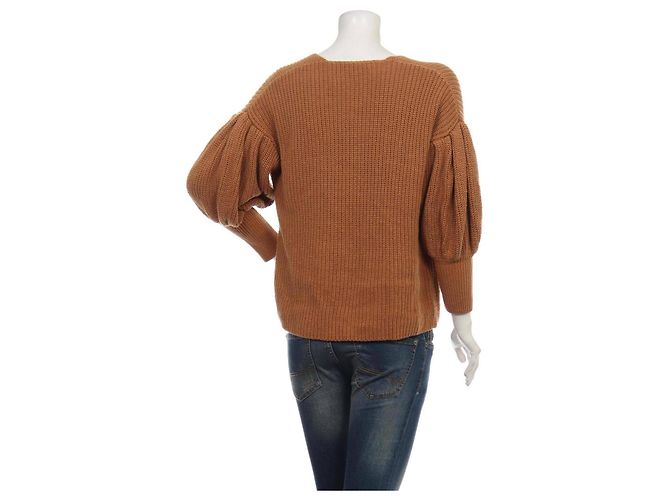 Autre Marque Jersey Caroline Constas marrón algodón lana Castaño - vista 2