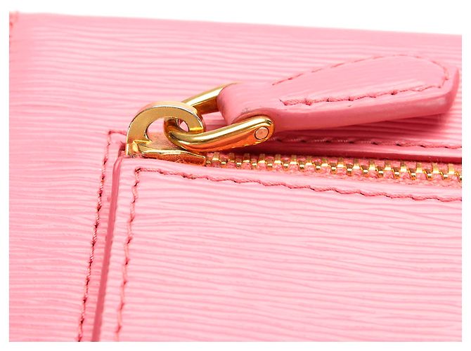 Pochette Prada Move Envelope in Vitello Rosa - vista 10