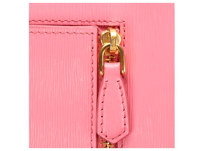 Pochette Prada Move Envelope in Vitello Rosa - vista 9