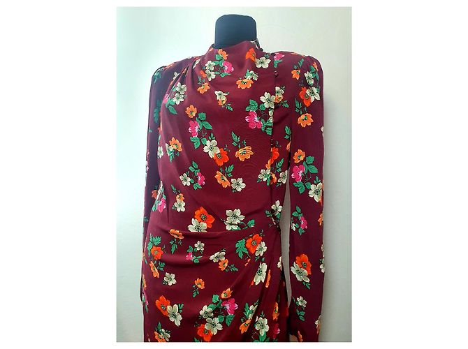 Maje Mai Blumenkleid aus Viscose Mehrfarben - Ansicht 2