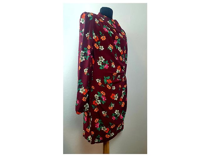 Maje Mai Blumenkleid aus Viscose Mehrfarben - Ansicht 3