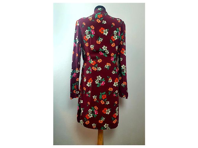 Maje Mai Blumenkleid aus Viscose Mehrfarben - Ansicht 4