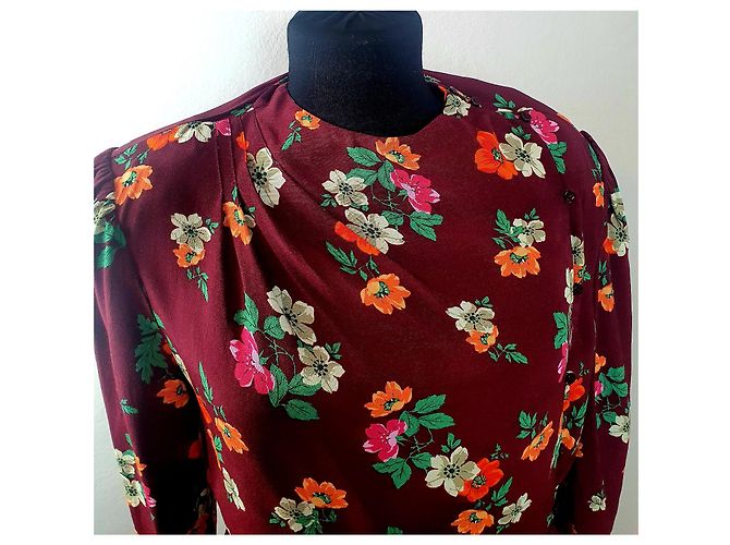 Maje Mai Blumenkleid aus Viscose Mehrfarben - Ansicht 5